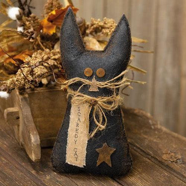 Stiffened Primitive Scaredy Cat - The Fox Decor